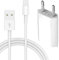 MEROM 5V 1A Chargeur avec Câble Compatible avec I Phone 12 12Pro 12Pro Max 11 11Pro 11Pro Max XS XR X 8 8 Plus 7 7 Plus SE Adaptateur Secteur