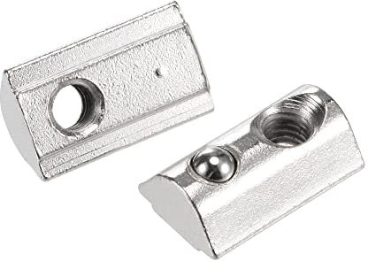 sourcing map 30Stk. M6 T-Nut Federmutter für 4040 Serie Alu Strangpressprofil 8mm Schlitz