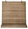Stores en Bambou Rideau en Bois Naturel renforcé | Store Enrouleur pour fenêtre renforcé pour intérieur et extérieur (120 x 200 cm, Marron foncé)