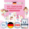 Papierdrachen 100 besonders hautfreundliche Kindertattoos - Tattoos Feen und Trolle - für Kinder - für Jungen und Mädchen - geprüft & made in Germany - Set 21