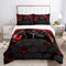 Wintdeer Housse de Couette 220x240 Gamer - Parure de Lit 220 x 240 Ado Garçon avec Fermeture Éclair 2 Personne, Parure Housse Couette en Microfibre avec 2 Taie d'oreiller 65x65 cm