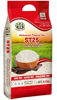 Riz à grains longs ST25 – Meilleur gagnant du monde – Produit 100 % naturel du Vietnam – OG ASIA – 4,5 kg