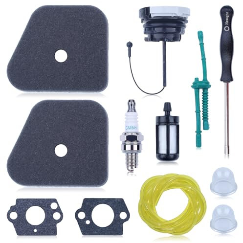 Gubeter Kit de Tapa de Manguera de línea de Combustible de Filtro de Aire, Piezas de Motor para Stihl Fs90 Fs100 Fs110 Fs130 Ht101 Ht130 Ht131, 41801201800, 4180 120 1800
