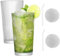 Yililay 2Pcs Glass Cups with Lids and Straws Ribbed Vertical Striped Glass Coffee Mug with Straw and Lid Iced Coffee Mug 375ML