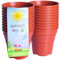 Happy Pots - Lot de 20 pots de fleurs réutilisables en plastique de qualité supérieure pour intérieur/extérieur, décoration d'intérieur, jardinage, rond, robuste, résistant aux UV, recyclables, 7,5
