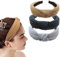 scicent Haarreifen MäNner mit Knoten Damen 3 Stück Haarreif Vintage Breite Haarband Damen Retro Headband Stirnband Haarschmuck für Frauen - 1802