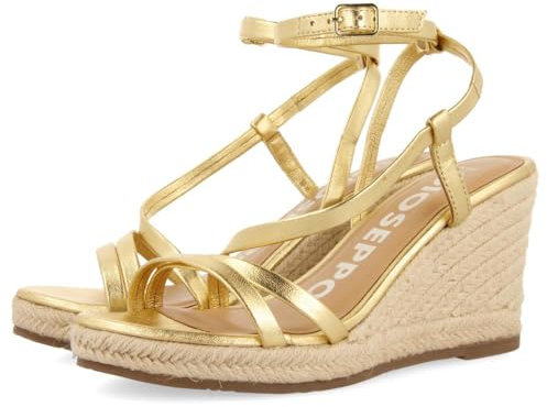 GIOSEPPO Damen Orikum Espadrilles, Dunkles Gold, 39 EU