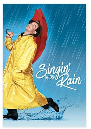 NEDOES Filmposter Singin' in The Rain, Leinwand-Poster, Wandkunst, Dekor, Bild, Gemälde für Wohnzimmer, Schlafzimmer, Dekoration, ungerahmt, 30 x 45 cm