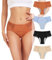 Intiflower Periodenunterwäsche für Frauen Auslaufsichere Periodenhöschen Spitze Menstruationsunterwäsche Atmungsaktiv & Weich, 4 Mittlere Taille Nackt+schwarz+orange+blau, M