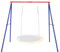 DREAMADE Portique Balançoire Extérieur Enfant 3+ Ans,Support de Balançoire 1,8M avec Structure Métallique en A pour Balançoire,Hamac,Charge Max 200 KG(Portique Rouge 1 Places)