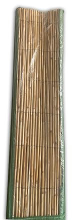 IBEROGARDEN | Bambu Media caña Fino| Ocultación 85% | Bambu en Rollos | Aspecto Rustico | Ideal pergolas y vallados (rollo de 1 x 5 metros)