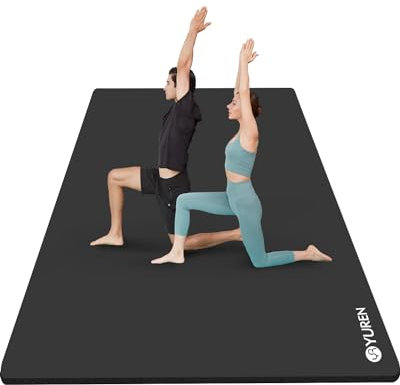 RYTMAT Fitnessmatte XXL Yoga Matte Dick 2cm Sportmatte NBR Extra-dick 200×130cm Gymnastikmatte Trainingsmatte für Zwei Personen Home Gym Pilates Yoga Fitness