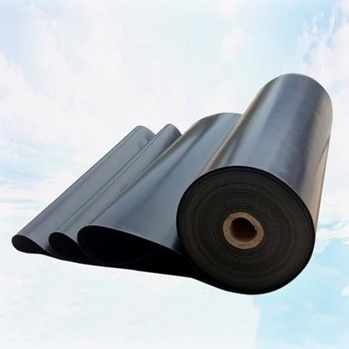 Grandi Telo for Laghetto 2x5m 4x6m 7x7m Resistente Ai Raggi UV Fodera Laghetto HDPE 0.12mm Spessore Rivestimento for Laghetti for Geomembrana Liner Laghetti Koi Accessori Da Giardino(Misurare:5x6m/16x