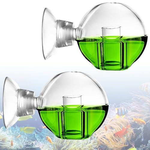 Co2 Dauertest Aquarium 2 Stück Aquarium CO2-Monitor CO2 Test Drop Checker Aquarium Co2 Tester für Aquarium Süßwasseraquariumv Fisch Tank