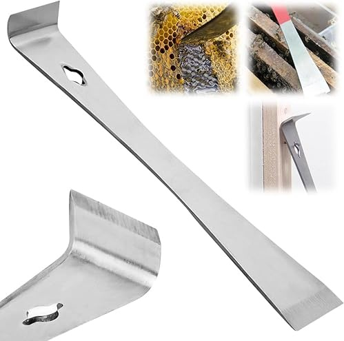 2024 Neuestes Edelstahl-Hebelstab-Schaber-Werkzeug, Holzarbeiter-Mehrzweck-Magic-Edelstahl-Werkzeuge, ultra-scharfer Trimmabzieher, Mehrzweck-Stangenwerkzeuge für Holzarbeiter (Silber)