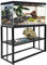 CStern Aquariumständer,Metall Aquarienschrank,Aquarium Unterschrank,Aquarium Tisch Mit Stauraum,unterschrank aquarium,120*74*46cm,Schwarz