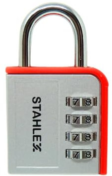 Zahlenschloss 46 mm - Robustes und sicheres Zahlenschloss. Ideal für Taschen, Schränke, Tore und mehr. | Zuverlässige Sicherheit | Einfache Installation