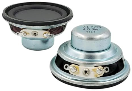 45mm 4Ohm 5W Full Ranges Stereo Rotondo Altoparlante 16Coil Bordi in Gomma Multimedias Altoparlante