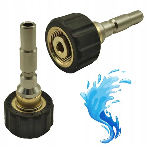 Adaptateur Kranzle vers M22 x 1,5, compatible avec Kranzle 1050, raccord rapide sur filetage intérieur, pour nettoyeur haute pression et accessoires, résistant à la pression jusqu'à 160 bar, pièce de