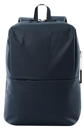 TOTTO - Mochila para Ordenador Portátil de 14 Pulgadas, Modelo Vania, Capacidad 20 L, 2 Compartimentos, Espaldar Acolchado, Organizador y Portallaves, Pasador para Sistema de Ruedas, Color Salute Azul