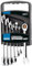 AMK® Draper HI TORQ Ratcheting Combi Spanner Set 7 Piece Sizes 8-19mm Open End Ring Ratchet