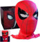 MAQRLT Spider Hero Maske mit beweglichen Augen, Vollgesichts-Kinnkontrolle, realistische Spider-Man-Maske, Kostüm für Cosplay