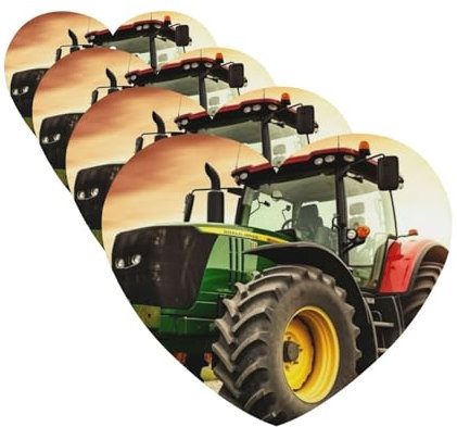 Auto-Lufterfrischer, 4 Stück, Lufterfrischer für Auto, Aromatherapie, Tabletten, Traktor-Thema, hängende Duftkarten, lustig, zum Aufhängen, für Schlafzimmer, Kleiderschrank, Schuhschrank