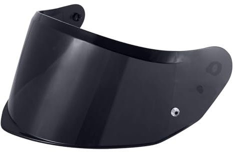 Visiera Casco Moto per FF808,Protezione per Il Vento del Motociclo,Casco Parabrezza Moto Visiera a Lente Integrale per Stream II,Visiera Lente Per Casco (Nero)