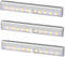 Jinlaili 2 Stück LED Bewegungsmelder Schrankleuchten mit Stick-On Magnetstreifen, Batterie Kleiderschrank Lampen, 10 LED Nachtlicht Lichtleisten Schranklicht, Unterbauleuchte für Küche (3PCS-Warmweiß)