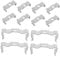 Amosfun 30pcs Metal Tube Lamp Brackets Led Light Clamp Fixing Clips for Fluorescent Tube Lights Clamp Fixture