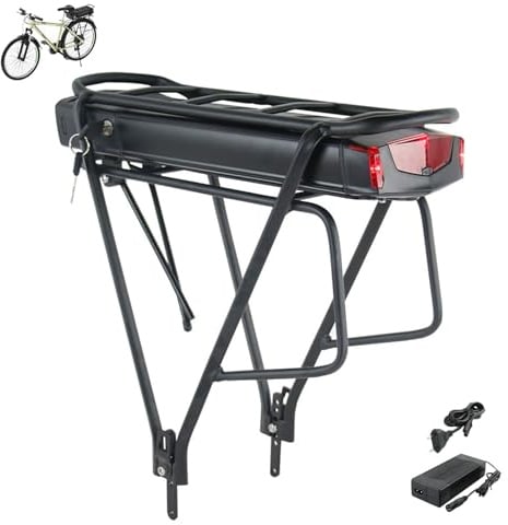 36V 15Ah Batterie Velo Electrique pour Porte-Bagages arrière avec BMS 20A, Batterie 36V Lithium ION pour vélo électrique pour Roue de Conversion Bafang 250W-550W et Autres Moteurs
