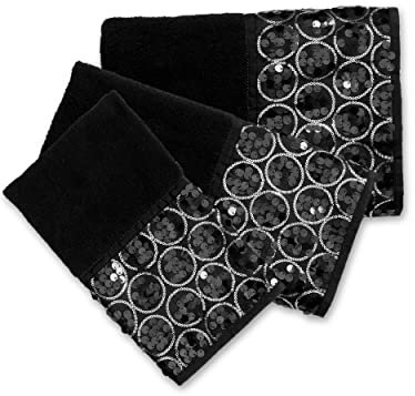 Popular Bath Sinatra Collection Handtuch-Set, Schwarz
