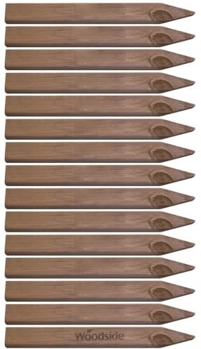 Woodside Square Pressure Treated Wooden Fence Posts/Stakes Garden Fencing Pegs 15 PACK