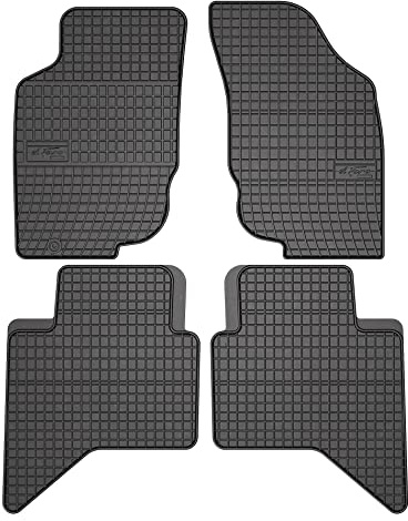 FROGUM EL Toro Gummimatten Ganzjähriges-Set von Autofussmatte Auto Fußmatten für Toyota Hilux VII 2005-2015 | Beständiges Gummi Material | 1,5cm Schutzkante