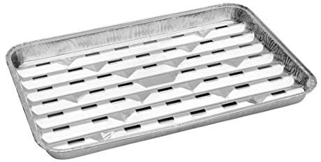 EMH - Juego de 15 bandejas desechables de aluminio para barbacoa