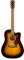 Fender CD-140SCE Dreadnought Guitarra Acústica Electrificada, Tono Marrón, con Estuche Rígido, Incluye cursos virtuales gratuitos en Fender Play