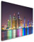 Paul Sinus Art Skyline von Dubai 120x 80cm Inspirierende Fotokunst in Museums-Qualität für Ihr Zuhause als Wandbild auf Leinwand in