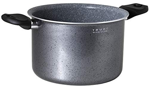 Aeternum Y0F3PT0240 Trudi Revolution Pentola 24 cm, Adatta all'induzione, Alluminio, Grigio