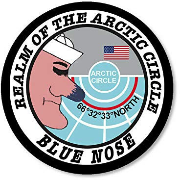 Sticker-Designs 10cm! Klebe-Folie Wetterfest Made-IN-Germany Navy Realm of The Arctic Circle Blue Nose UV&Waschanlagenfest Auto-Aufkleber Profi-Qualität! F1543