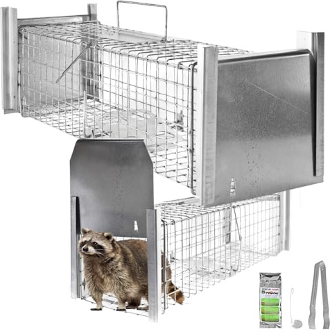 Petigi Lebendfalle Marder Rattenfalle Lebend Wiesel Garten Kaninchen Abwehr Umsiedeln Falle Haus Zubehör Ratte Vertreiben Dachboden 65 x 17 x 17 Stable