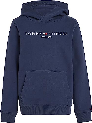 Tommy Hilfiger Kinder Unisex Hoodie Essential mit Kapuze, Blau (Twilight Navy), 5 Jahre