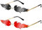 Yeelua Flammenförmige Sonnenbrille, 2 Paar Partybrillen, Outdoor-Urlaub, feuerförmige Funky-Sonnenbrille, Kostümbrille, Party, Foto-Requisiten, Festival, Cosplay, Verkleidungszubehör für Erwachsene