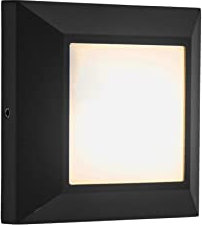 LUTEC LED Außenwandleuchte Helene,moderne Wandleuchte aus Aluminium in Mattschwarz,moderne Außenlampe,wetterfeste Treppenbeleuchtung,4,5Watt,200 Lumen,3000 Kelvin