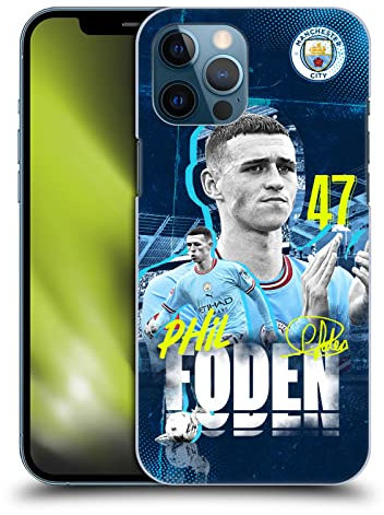 Head Case Designs Officially Licensed Manchester City Man City FC Phil Foden 2022/23 First Team Hard Back Case Compatible With Apple iPhone 12 Pro Max