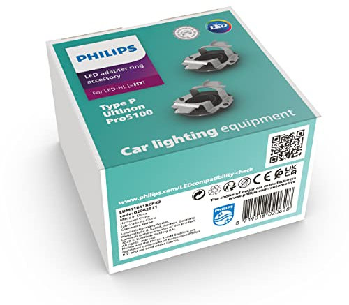 Philips automotive lighting Philips anneaux de connexion type RCP pour éclairage avant automobile LED H7 Ultinon Pro5100