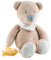 Nattou Kuscheltier aus Polyester, Bär Jules, Wegbegleiter ab der Geburt, Ca. 32 cm, Romeo, Jules und Sally, Beige