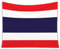 Yelolyio Dekorativer Wandteppich, rund, Thailand, Nationalflagge, Wandbehang, Wandkunst, Dekoration für Wohnzimmer, Schlafzimmer, 130 x 150 cm, Einweihungsgeschenke