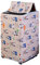 Odot Housse de Protection pour Machine à Laver Chargement par Le Haut, Couvre-Machine Protecteur Anti-Poussière Couverture pour Machine Lave-Linge et Sèche-Linge (Panda,Capacité L ~ 12KG)