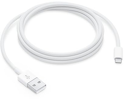 Woven USB C Cable, Durable USB Charger to Type C Cable Fast Charging for Apple TV Remote 3rd Gen, iPhone Air, iPhone17/16 Pro Max/15P, iPad Air, AirPods Pro 3, (NOT for Lightning-Port Devices) - White