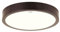 Licht-Erlebnisse LED Deckenleuchte rund Ø 28 cm IP44 in Wenge 4100 K 1260 lm neutralweiß blendarm Badezimmerleuchte Decke Deckenlampe Bad LUCA